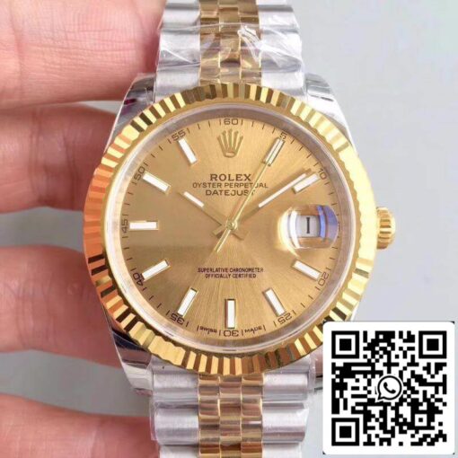 Rolex Datejust 41 126333 EW Factory 1:1 Best Edition Swiss ETA3235 904L Stainless Steel Jubilee Bracelet