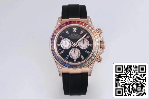 Rolex Daytona 116595RBOW 1:1 Best Edition BL Factory Rose Gold Swiss ETA4130 - Image 9