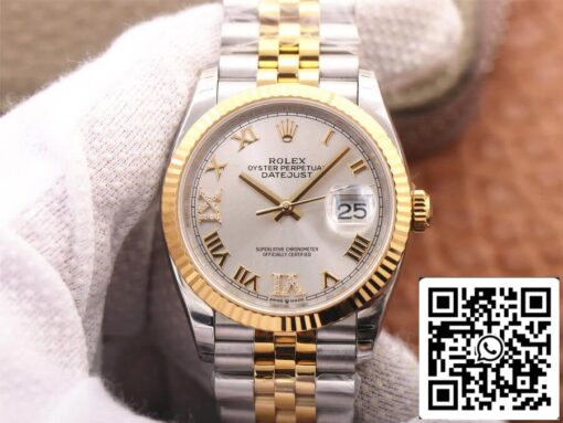 Rolex Datejust M126233-0031 1:1 Best Edition EW Factory Silver Dial