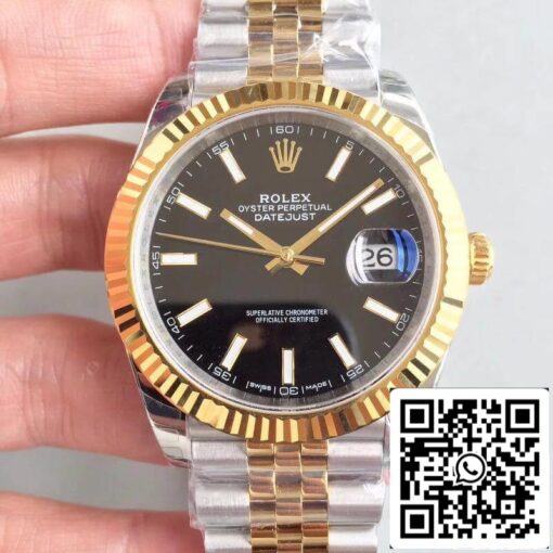 Rolex Datejust II 41mm 126333 EW Factory Men Watches 1:1 Best Edition Swiss ETA3235 Black Dial