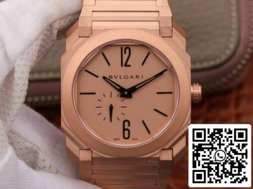 Bvlgari Octo Finissimo 102912 1:1 Best Edition BV Factory Rose Gold Dial