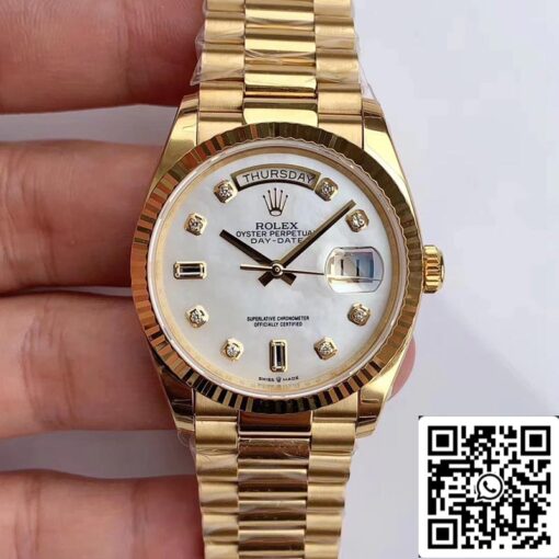 Rolex Day Date M128238 1:1 Best Edition EW Factory Diamond Scale Swiss ETA3255