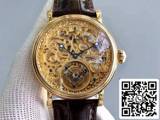 Patek Philippe Tourbillon P83000 1:1 Best Edition Yellow Gold Swiss Tourbillon - 이미지 2