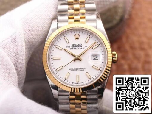 Rolex Datejust M126233-0019 1:1 Best Edition EW Factory White Dial Swiss ETA3235