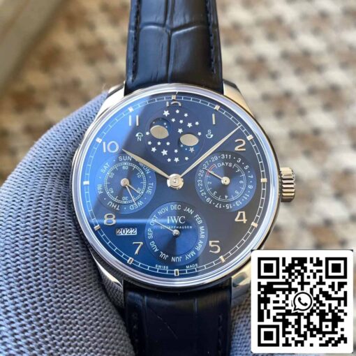 IWC Portuguese Perpetual Calendar IW503401 1:1 Best Edition APS Factory Blue Dial