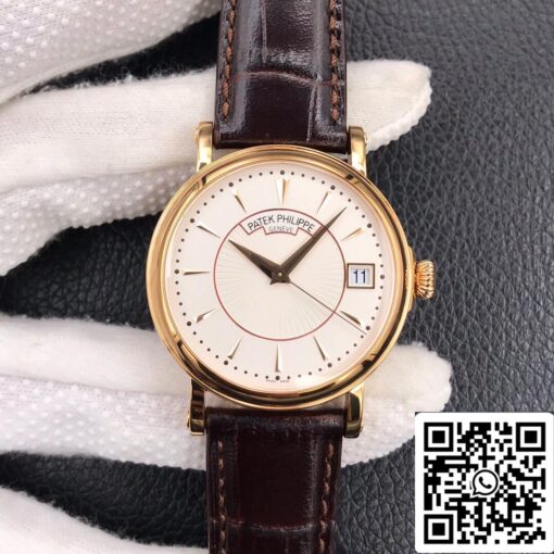 Patek Philippe Calatrava 5153J-001 1:1 Best Edition ZF Factory White Dial Rose Gold