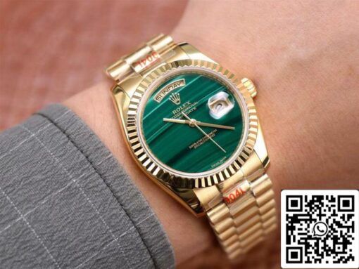 Rolex Day Date President 18238 1:1 Best Edition Malachite Green Dial Swiss Movement - Imagen 2