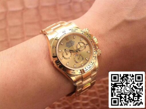 Rolex Daytona Cosmograph M116508-0003 1:1 Best Edition Noob Factory Gold Dial Swiss ETA4130 – Bild 2