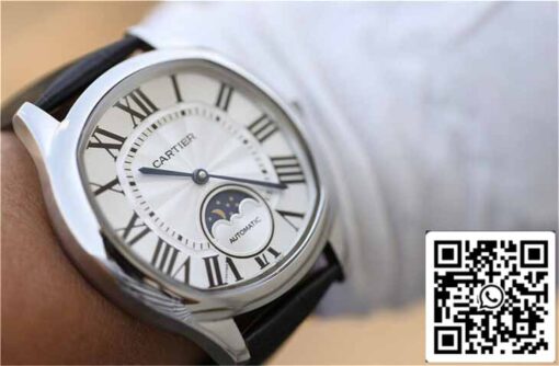 Drive De Cartier Moonphase WSNM0008 1:1 Best Edition Stainless Steel - Image 2