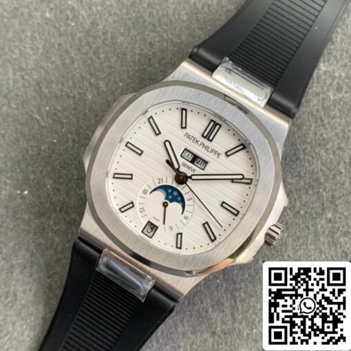 Patek Philippe Nautilus 5726 1:1 Best Edition GR Factory V2 Black Rubber Strap – Image 2