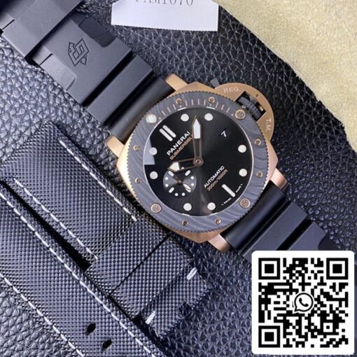 SBF Panerai Submersible PAM01070 1:1 Best Edition VS Factory Black Dial – Bild 2