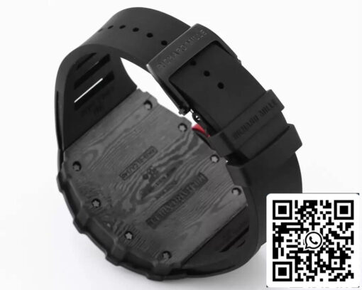 Richard Mille RM35-01 1:1 Best Edition BBR Factory Black Rubber Strap - Image 3