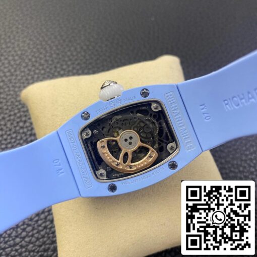 Richard Mille RM 07-01 1:1 Best Edition RM Factory Blue Ceramic Case — изображение 9