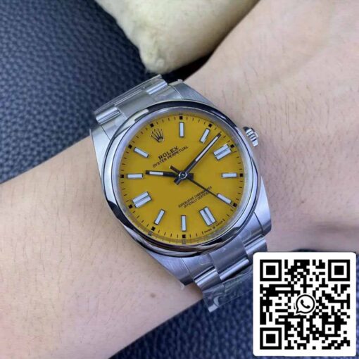 Rolex Oyster Perpetual M124300-0004 41MM 1:1 Best Edition Clean Factory Yellow Dial - Image 2