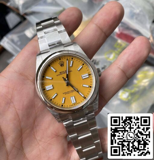 Rolex Oyster Perpetual 41MM M124300-0004 1:1 Best Edition VS Factory Yellow Dial - Image 2