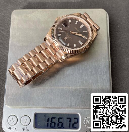 Rolex Day Date M228235-0003 1:1 Best Edition GM Factory V2 Chocolate Dial — изображение 2