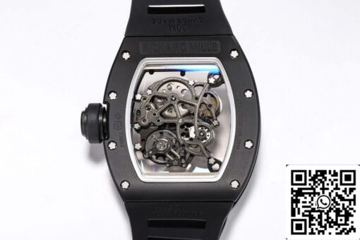 Richard Mille RM-055 1:1 Best Edition BBR Factory V2 Black Ceramic Case - Image 2