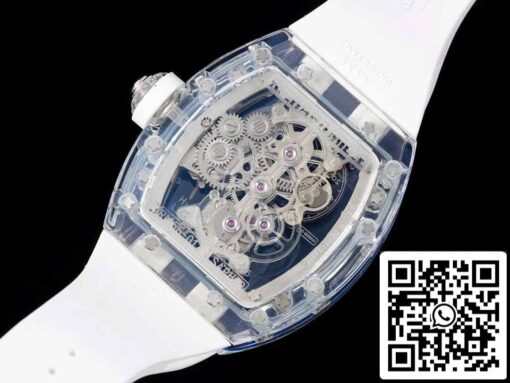 Richard Mille RM 56-01 Tourbillon 1:1 Best Edition RM Factory White Rubber Strap - immagine 2