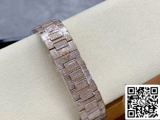 Patek Philippe Aquanaut 7118/1450R-001 1:1 Best Edition GR Factory Gold Diamond Dial - immagine 2