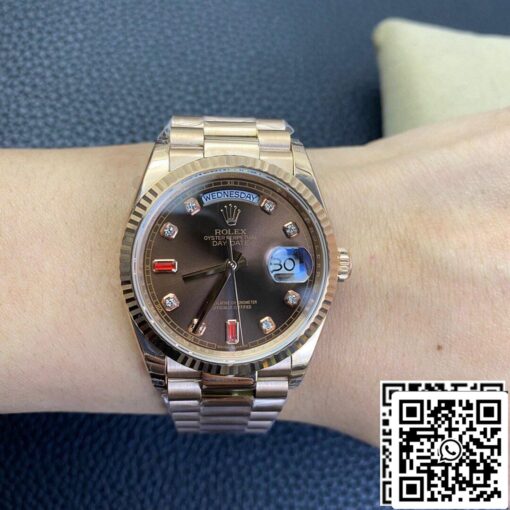 Rolex Day Date 118235 1:1 Best Edition EW Factory Brown Dial - Image 2