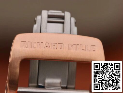 Richard Mille RM035 Americas KV Factory 1:1 Best Edition Rose Gold Black Strap - immagine 3