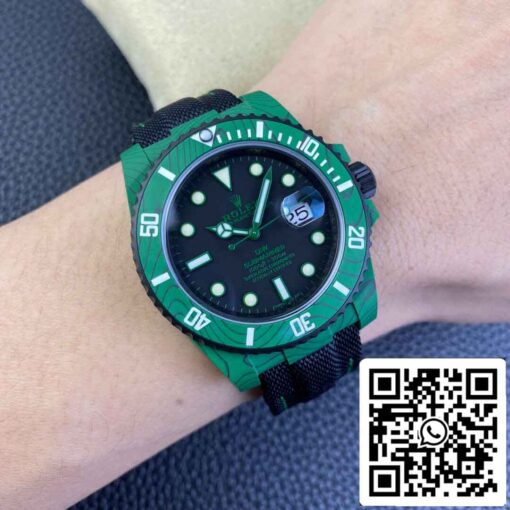 Replica Rolex Submariner VS Factory Green Carbon Fiber Bezel – Bild 11