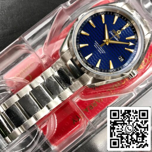 Omega Seamaster Aqua Terra 150M 1:1 Best Edition Rio Olympic Special Edition VS Factory Blue Dial – Image 10