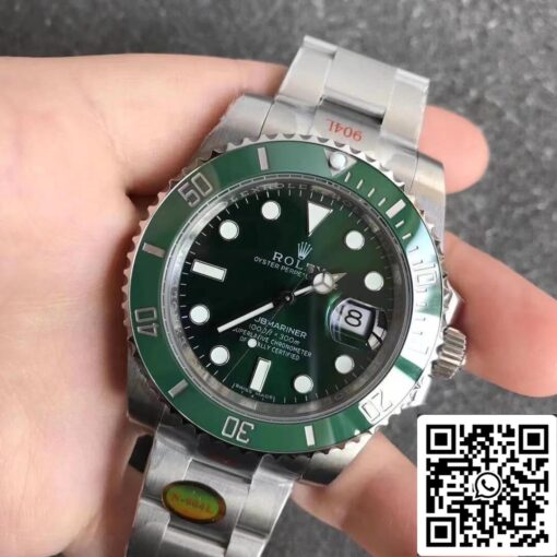 Rolex Submariner 116610LN 1:1 Best Edition Noob Factory V12 Green Circle - immagine 9