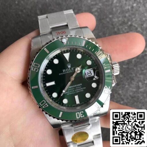 Rolex Submariner 116610LN 1:1 Best Edition Noob Factory V12 Green Circle - immagine 8