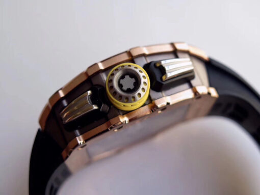 Richard Mille RM11-03 Rose gold 1:1 Best Edition KV KU+ Factory Black Strap - 이미지 5