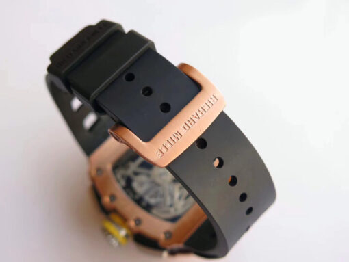 Richard Mille RM11-03 Rose gold 1:1 Best Edition KV KU+ Factory Black Strap - 이미지 2