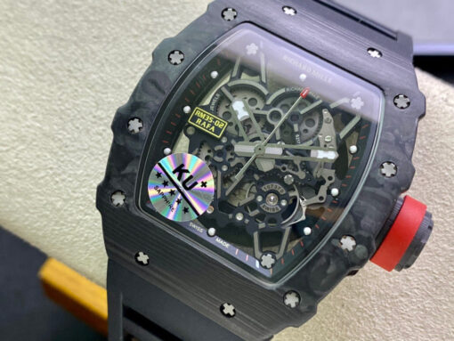 Richard Mille RM035-02 1:1 Best Edition KU Factory Carbon Fiber Black Strap - Image 8