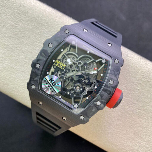 Richard Mille RM035-02 1:1 Best Edition KU Factory Carbon Fiber Black Strap - Image 9