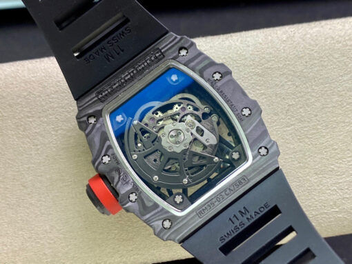 Richard Mille RM035-02 1:1 Best Edition KU Factory Carbon Fiber Black Strap - Image 5