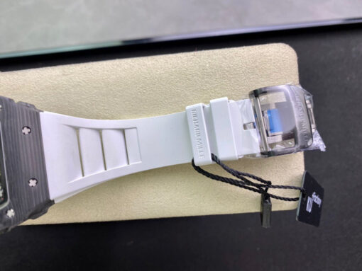 Richard Mille RM035-02 1:1 Best Edition KU Factory Carbon Fiber White Strap - Image 3