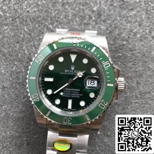 Rolex Submariner 116610LN 1:1 Best Edition Noob Factory V12 Green Circle - immagine 5