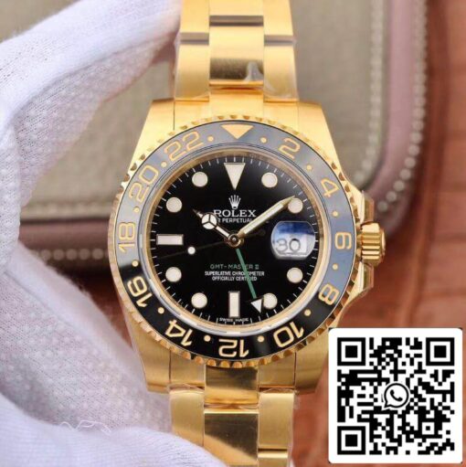 Rolex GMT Master II 116718 40mm EW Factory 1:1 Best Edition Swiss ETA2836 Black Dial