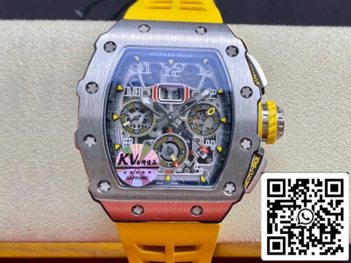 Richard Mille RM011 FELIPE MASSA 1:1 Best Edition KV Factory Titanium Steel Case