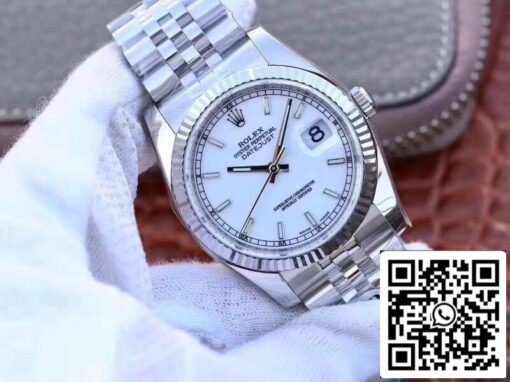 Rolex Datejust 36mm 116234 AR Factory 1:1 Best Edition Swiss ETA3135 White Dial - Imagen 2