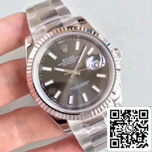 Rolex Datejust II M126334-0014 EW Factory 1:1 Best Edition Swiss ETA3235 Dark Rhodium Dial - Image 2