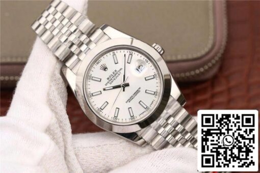 Rolex Datejust 116200 EW Factory Mechanical Watches 1:1 Best Edition Swiss ETA2836 Silver Dial - immagine 2