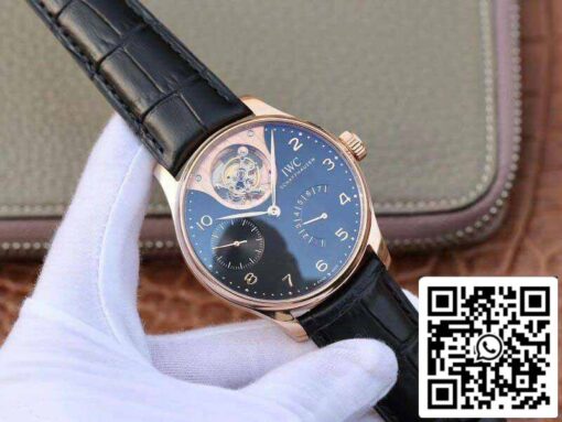 IWC Portuguese IW504210 Tourbillon 18K Rosegold 1:1 Best Edition Swiss automatic complicated tourbillon movement - immagine 9