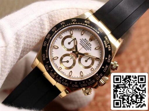 Rolex Daytona M116518LN-0041 1:1 Best Edition Noob Factory White Dial Swiss ETA4130 - Image 16