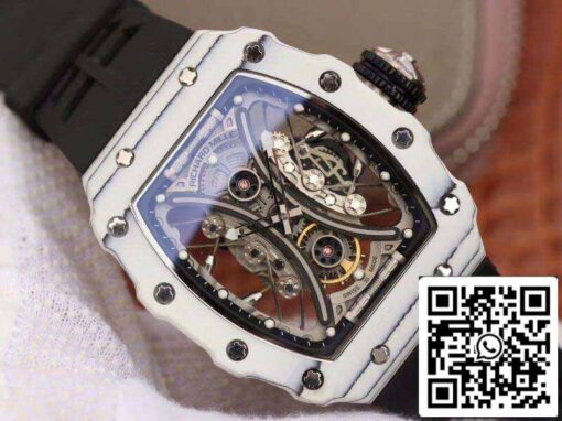 Richard Mille Pablo Mac Donough RM53-01 1:1 Best Edition Swiss ETA Imported mechanical movement Skeleton Dial Black rubber strap - Image 9