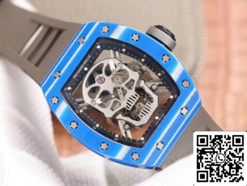 Richard Mille RM052-01 1:1 Best Edition JB Factory Blue Ceramic Swiss Tourbillon - Image 7