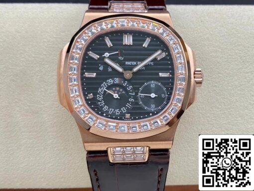 Patek Philippe Nautilus 5724R-001 1:1 Best Edition GR Factory Black Dial