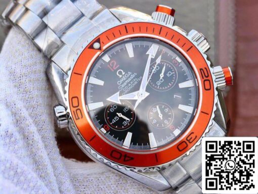 Omega Seamaster Planet Ocean 232.30.46.51.01.002 1:1 Best Edition Swiss ETA7750 Black Dial with orange marker – Bild 9