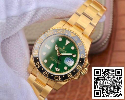 Rolex GMT Master II 116718LN 40mm EW Factory Mechanical Watches 1:1 Best Edition Swiss ETA2836 Green Dial - Image 8