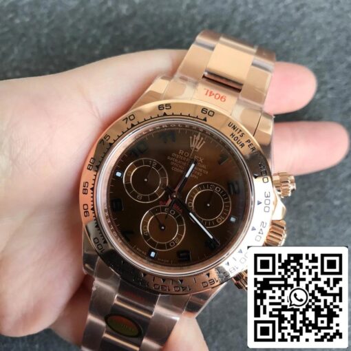 Rolex Daytona m116505-0011 1:1 Best Edition Noob Factory Brown Dial - Image 9