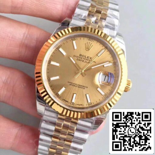 Rolex Datejust 41 126333 EW Factory 1:1 Best Edition Swiss ETA3235 904L Stainless Steel Jubilee Bracelet - Image 2